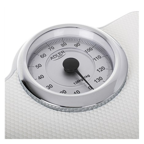Adler | Mechanical Bathroom Scale | AD 8180 | Maximum weight (capacity) 136 kg | Accuracy 1000 g | White - 4